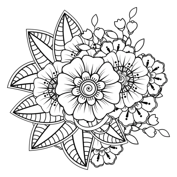 Desenho à mão de uma flor - Flores e vegetação - Coloring Pages for Adults