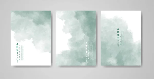 Suluboya lekeli kartlar. Tasarımınız için beyaz arkaplanda elle çizilmiş bulanıklık ögesi olan kart kümesi. Randevunuz, kartpostalınız, afişiniz, logonuz için tasarım. 