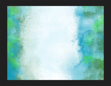 Abstract painting using watercolors. Design for your date, postcard, banner, logo.