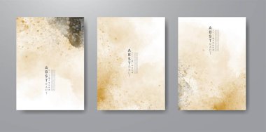 Suluboya geçmişi olan kartlar. Kapak için tasarım, tarih, kartpostal, afiş, logo.