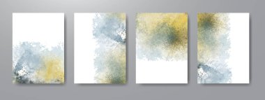 Suluboya arkaplanlı tarihi kaydet. Davetiniz için tasarım.