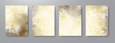 Suluboya arkaplanlı tarihi kaydet. Davetiniz için tasarım.