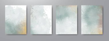 Suluboya arkaplanlı tarihi kaydet. Davetiniz için tasarım.