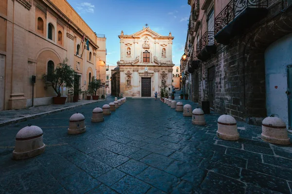 Taranto Itálie Srpen 2021 Široký Pohled Katedrálu San Cataldo Starém — Stock fotografie