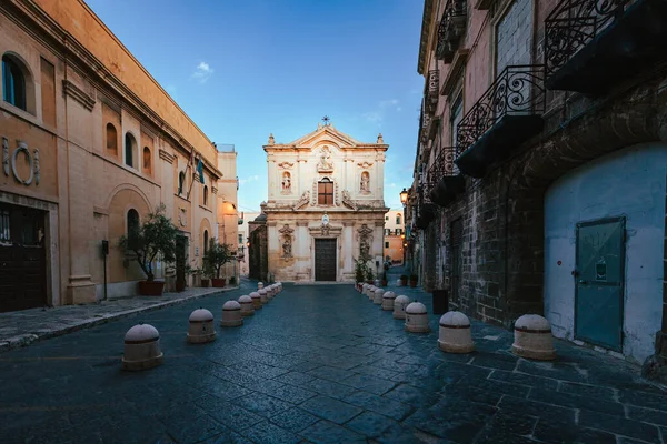 Taranto Itálie Srpen 2021 Široký Pohled Katedrálu San Cataldo Starém — Stock fotografie
