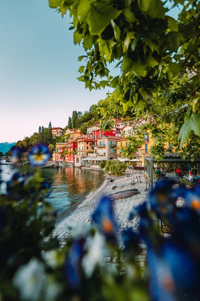 Varenna Itália Maio 2021 Vista Panorâmica Aldeia Varenna Lago Como — Fotografia de Stock