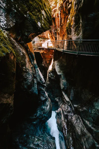 Bellano Como Maio 2021 Canyon Com Passarela Orrido Bellano — Fotografia de Stock