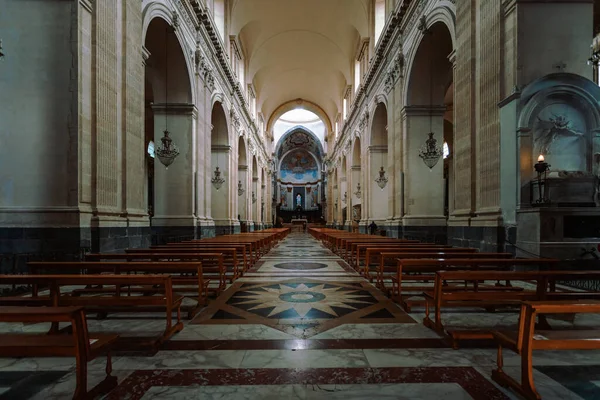Κατάνια Ιταλία Μάρτιος 2022 Εσωτερικό Του Καθεδρικού Ναού Κατάνης — Φωτογραφία Αρχείου