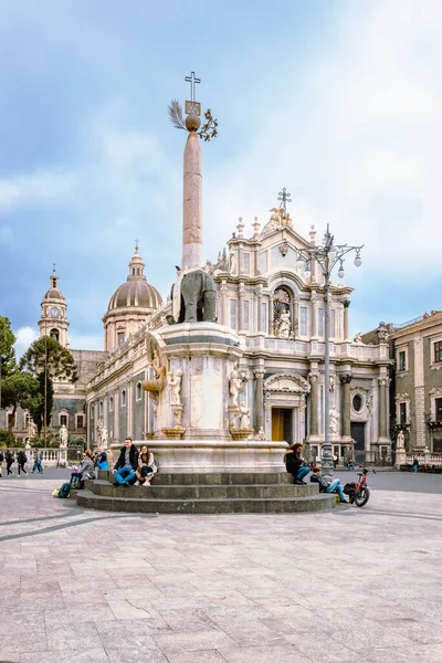 Catania Italia Marzo 2022 Fachada Catedral Catania — Foto de Stock