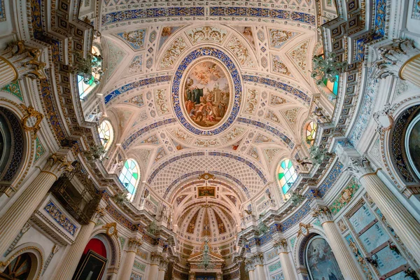 Scicli Olaszország 2022 Március Szent János Evangélista Templom Belseje Scicli — Stock Fotó