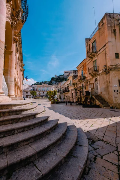 Scicli Itálie Březen 2022 Náměstí Piazza Historickém Centru Města Scicli — Stock fotografie