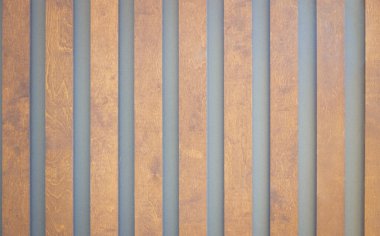 Kahverengi tahta dikey tahta. Yağ kaplı ahşap dokusu dikey ahşap arka plan kahverengi dikey ahşap