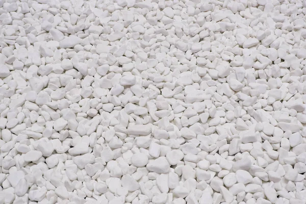 Fundo Branco Pedras Areia Rio Cascalho Branco Marmóreo Textura Pedra — Fotografia de Stock