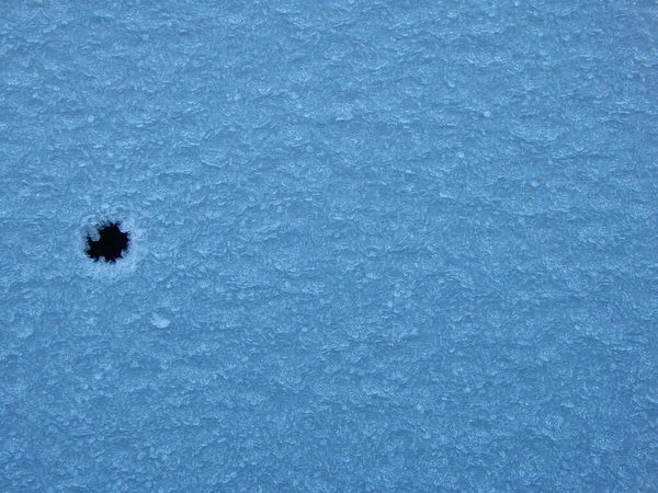 Yüzeyde Mavi Don Dokusu Var Kış Dönemi Buz Dokusu Arka — Stok fotoğraf