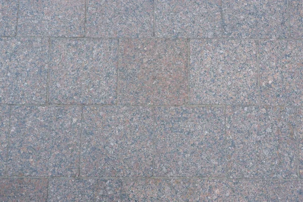 Modern City Road Paved Granite Gray Stone Texture Stone Pavement — Stock Photo, Image