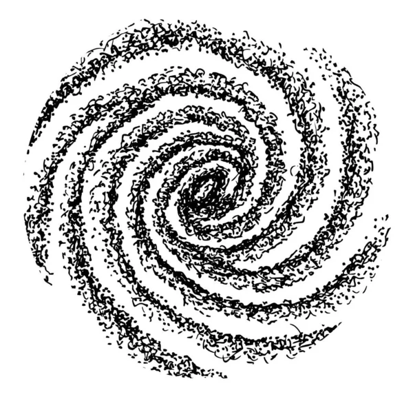 Spiral galaksinin çizimi. Samanyolu. Beyaz arkaplanda izole edilmiş yıldızlara sahip galaksi. — Stok Vektör