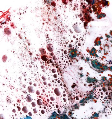 Sütteki alışılmadık güzel boya desenleri