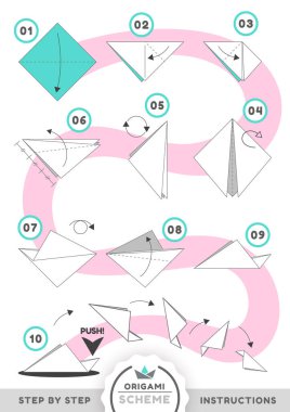 Origami şeması özel hareket modeli