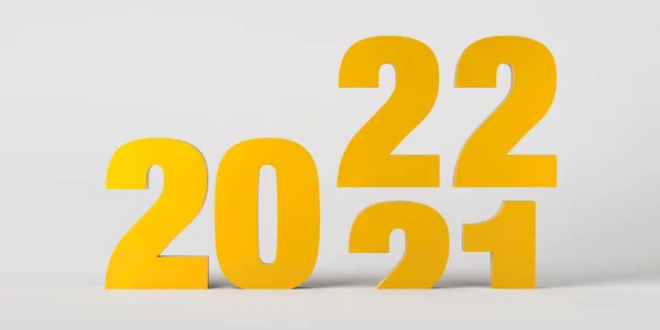 Rok 2021 Posouvá Rok2020 Silvestra Ilustrace — Stock fotografie