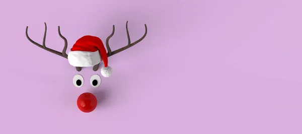 Julen Leksak Abstrakt Ren Banner Uppfattat Utrymme Illustration — Stockfoto