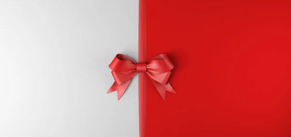 Background Minimal Gift Ribbon Illustration Copy Space — Stock Photo, Image