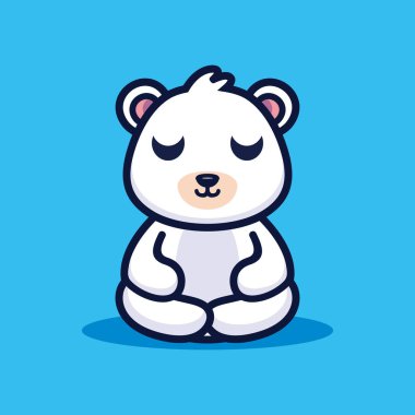 Tatlı bira meditasyon prim vektörü yapar.