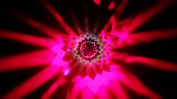 Seamlessly Looped Forward Movement Abstract Psychedelic Concept Circular Endless Tunnel — Stock Video