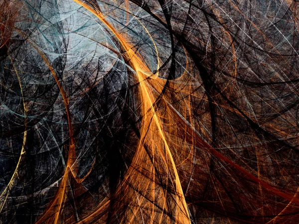 kahverengi soyut fraktal arkaplan 3d oluşturma