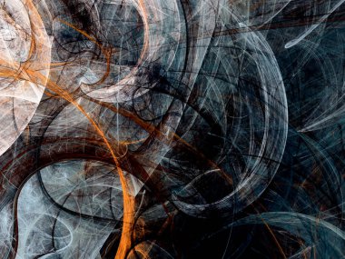 kahverengi soyut fraktal arkaplan 3d oluşturma