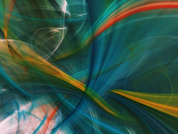 mavi soyut fraktal arkaplan 3d oluşturma