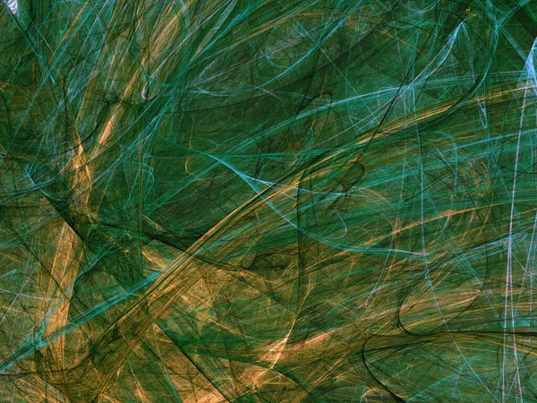 mavi ve yeşil soyut fraktal arkaplan 3d oluşturma