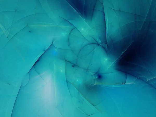 Blue Abstract Fractal Background Rendering — Stock Photo, Image