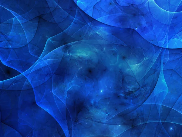 Blue Abstract Fractal Background Rendering — Stock Photo, Image