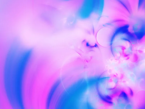 Azul Roxo Abstrato Fractal Fundo Renderização — Fotografia de Stock