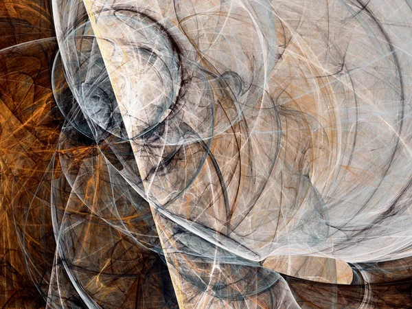 ブラウン抽象的フラクタル背景3Dレンダリング — ストック写真