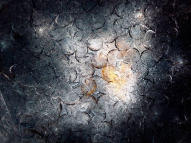 soyut kaotik fraktal arkaplan 3B oluşturma