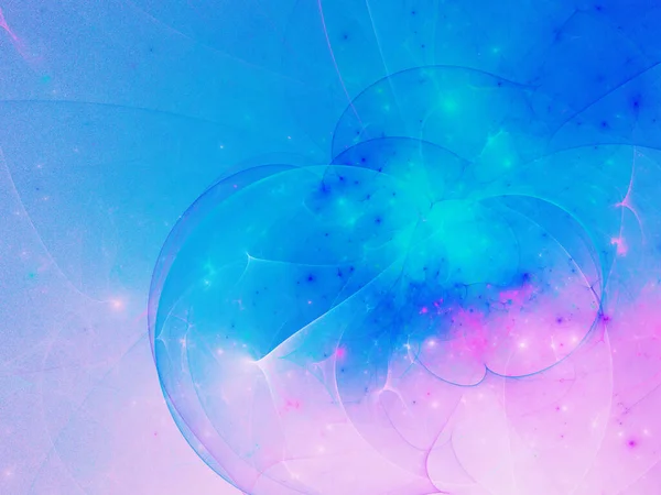 blue and purple abstract fractal background 3d rendering