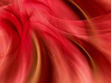 kırmızı soyut fraktal arkaplan 3d oluşturma