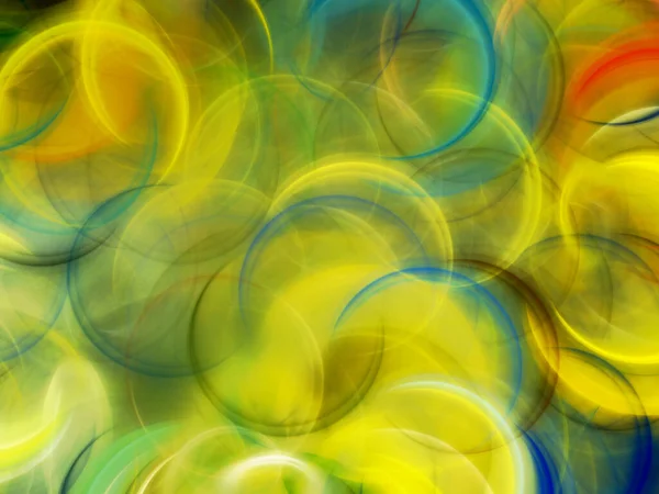 blue and yellow abstract fractal background 3d rendering