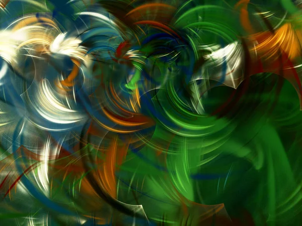 Yellow Green Abstract Fractal Background Rendering — Φωτογραφία Αρχείου