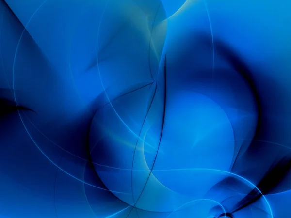 Fondo Fractal Abstracto Azul Representación —  Fotos de Stock