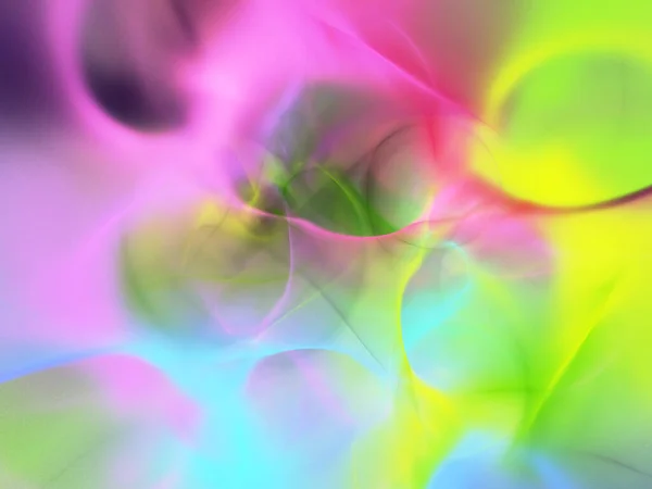 Purple Green Abstract Fractal Background Rendering — Zdjęcie stockowe