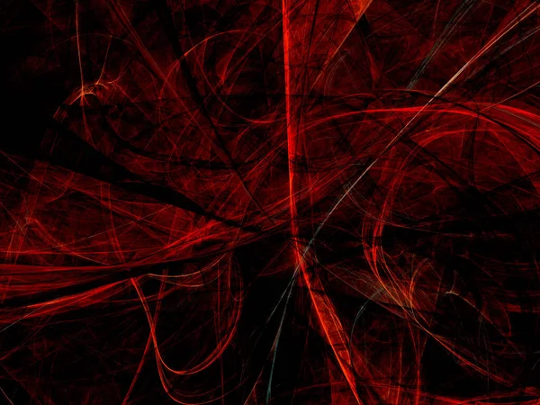 Fondo Fractal Abstracto Rojo Representación — Foto de Stock