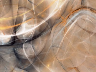 kahverengi soyut fraktal arkaplan 3d oluşturma