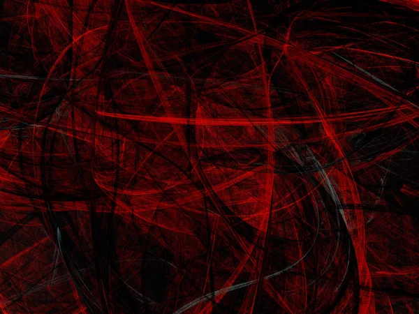 Fondo Fractal Abstracto Rojo Representación — Foto de Stock