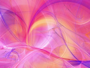 mor soyut fraktal arkaplan 3d oluşturma