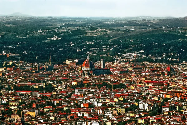 Αεροφωτογραφία Της Φλωρεντίας Τοσκάνης Ιταλία — Φωτογραφία Αρχείου