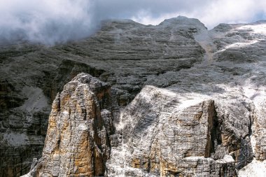 Forcella Pordoi Piz Boe, Sellaronda UNESCO Dolomite, Trentino alto Adige, İtalya