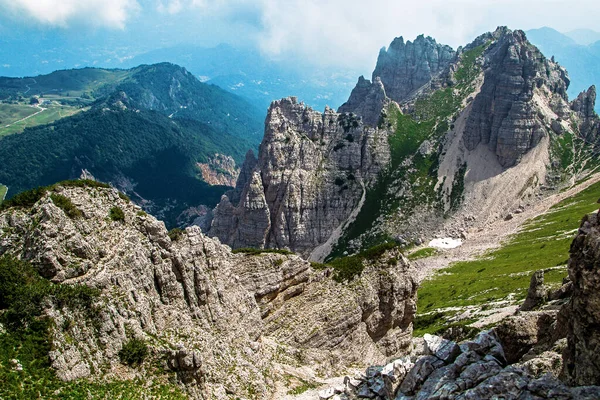 Carega Prealps Little Dolomite Mountain Range Landscape Veneto Italy — 스톡 사진
