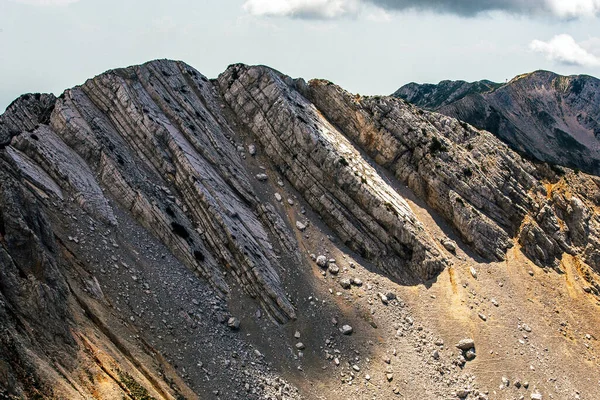 Baldo Mountain Rock Dolomite Formation Trentino Italia —  Fotos de Stock